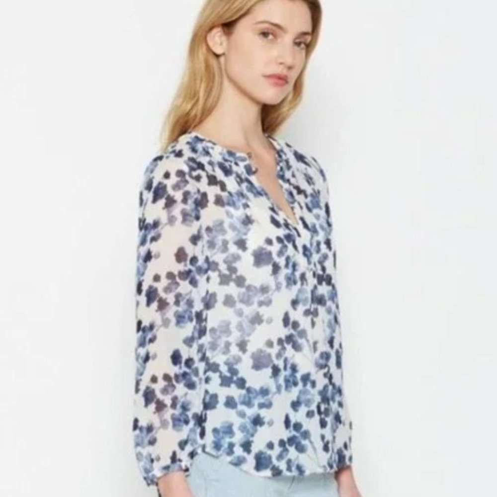 JOIE - Amaral Blue Silk Blouse - Size S